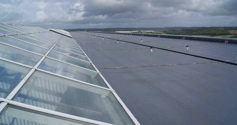 Where should the waterproofing be installed?